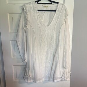 Amanda’s Embroidered Elegant White Women's Dress